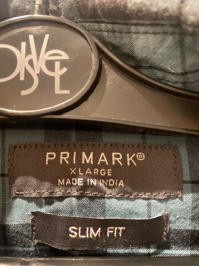 Camisa de cuadros Primark Talla M