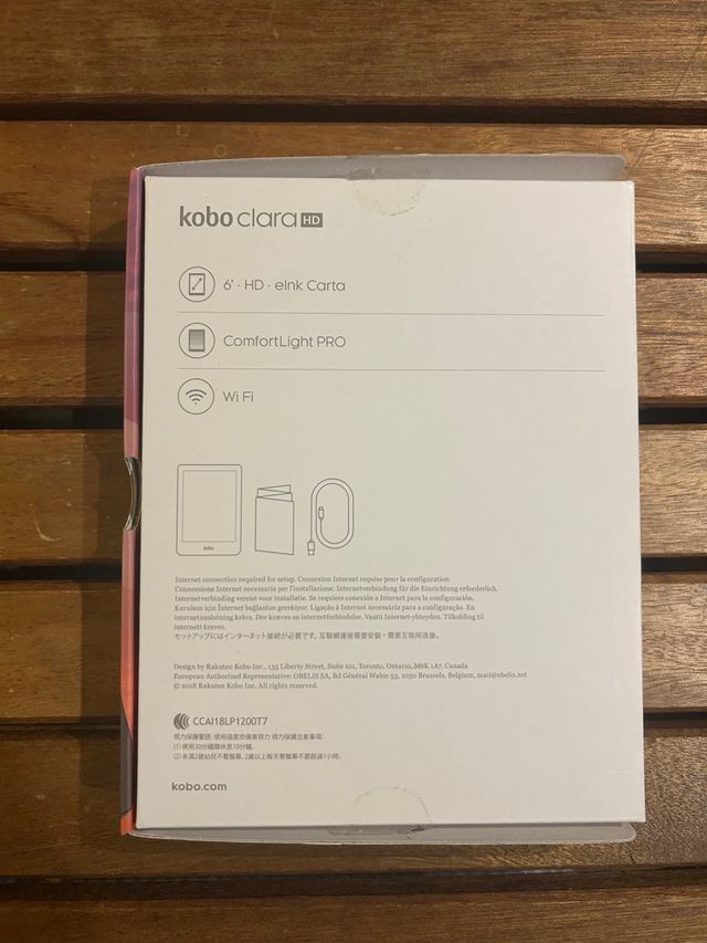 Kobo Clara HD com caixa e capa
