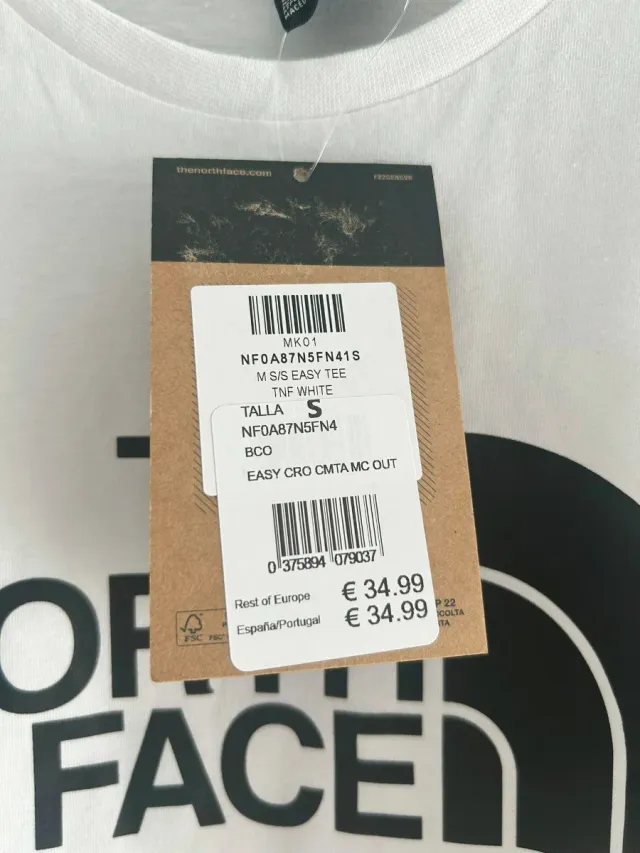 2 magliette bianche e nere di The North Face S