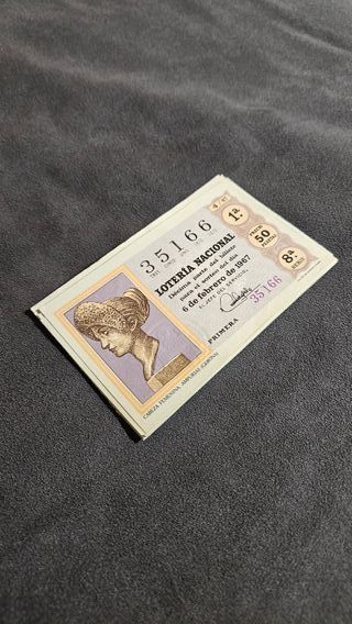 Lote 15 decimos de lotería de 1967
