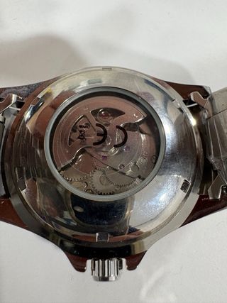 Reloj Gatsby Metálico Plateado Dial Verde