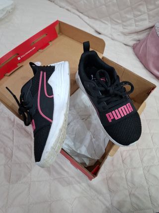 Scarpe Puma Bambina Nere e Rosa