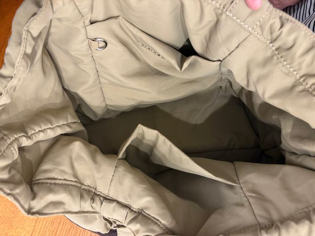 Bolso Binnari Beige y Rojo