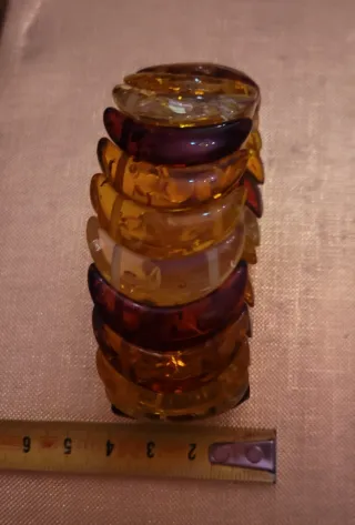 4 braccialetti ambra naturale baltica