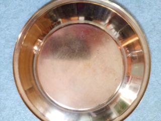 Centrotavola e piatto in ottone