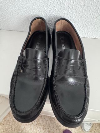 Zapatos castellanos niño negros talla 38