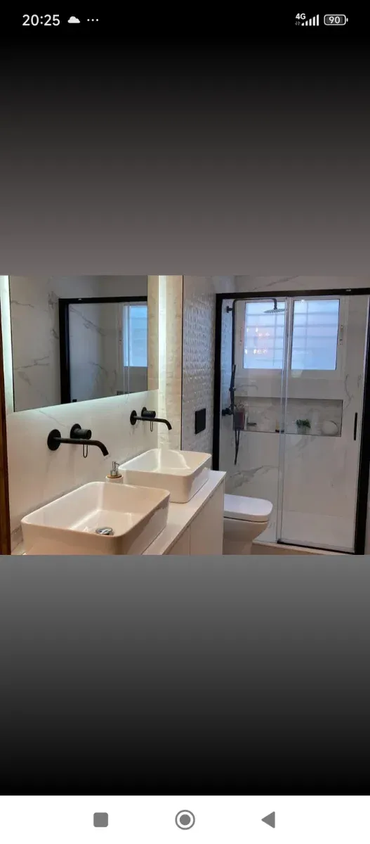 Lavabo doble moderno