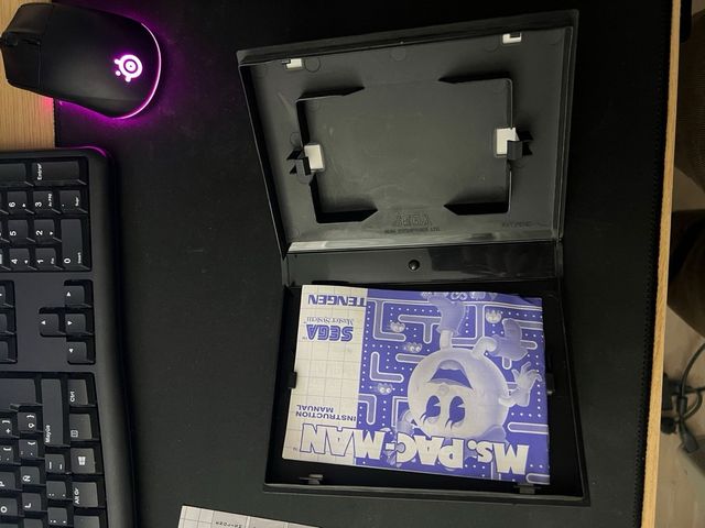 Ms. Pac-Man SEGA Master System Caja y Manual
