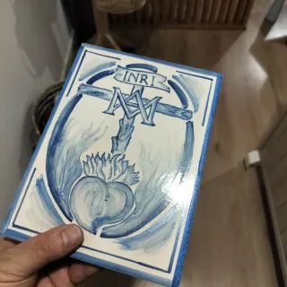 Azulejo esmaltado Santa Caridad