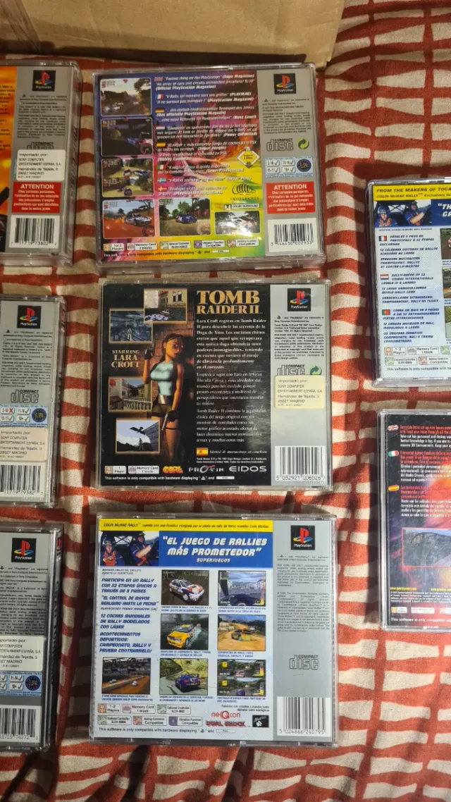 Lote 3 Juegos PS1: Gran Turismo, Tomb Raider, Acti