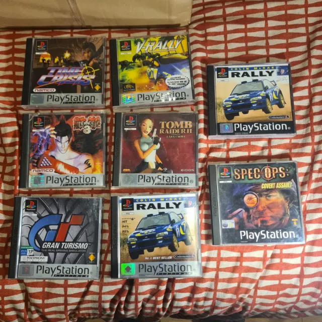 Lote 3 Juegos PS1: Gran Turismo, Tomb Raider, Acti
