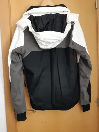 Anorak Negro, Gris y Blanco