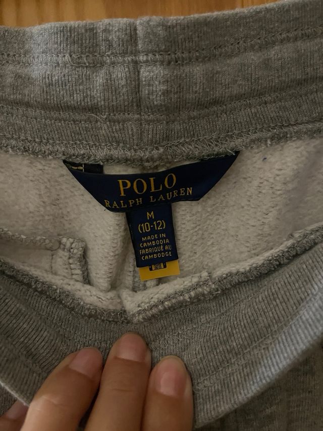 Pantalón chándal niño Ralph Lauren T.M Gris