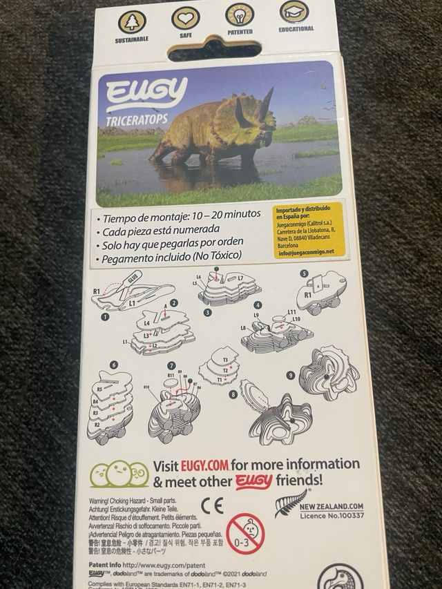 Puzzle 3D Triceratops Euoy
