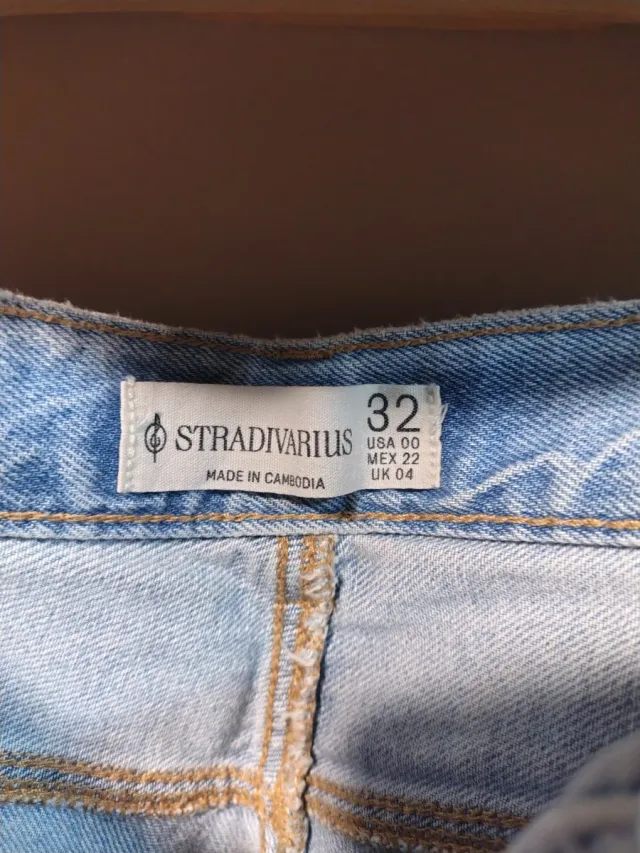 Pantalón vaquero ancho azul