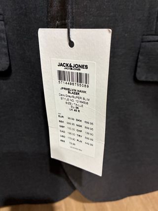 Chaqueta Jack & Jones gris
