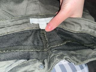 Pantalones verdes ajustados Talla real entre 36/38