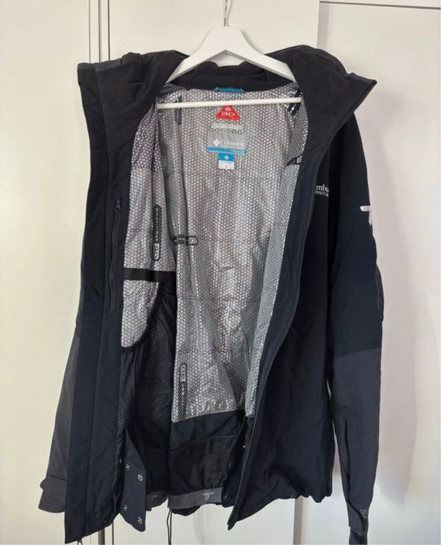 Giacca Columbia Titanium nera e grigia