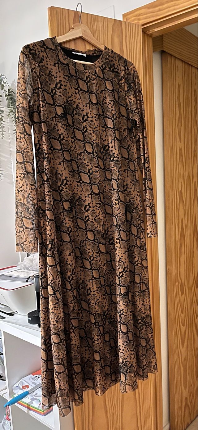 Vestido Zara Talla L Animal Print
