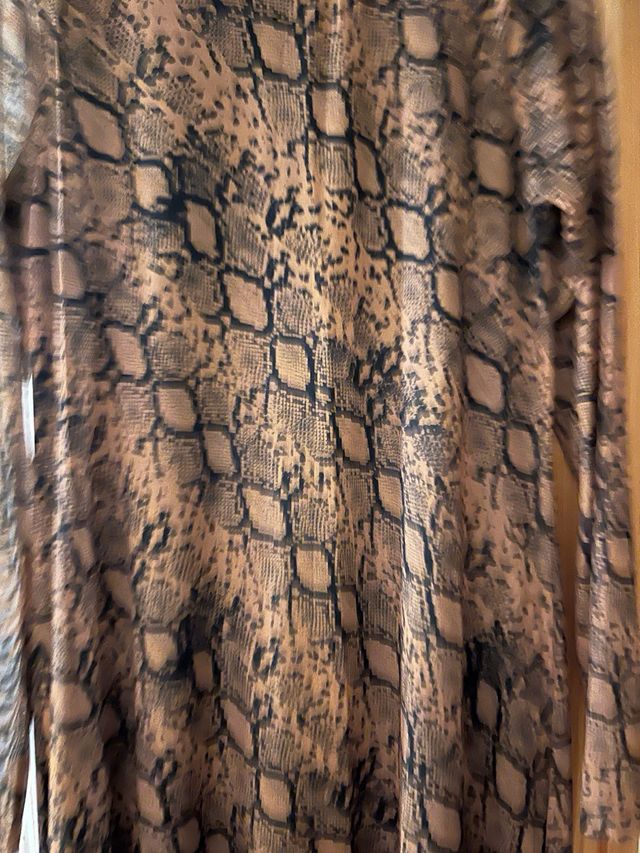Vestido Zara Talla L Animal Print