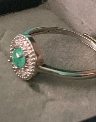 Anillo Plata Esmeralda