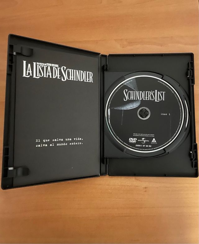 La Lista de Schindler DVD (Steven Spielberg)