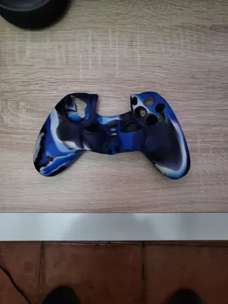 Funda Mando PS4 Camuflaje Azul