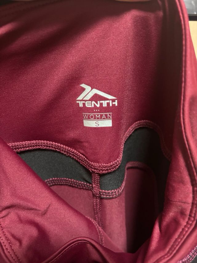 Leggings granates y negros talla S