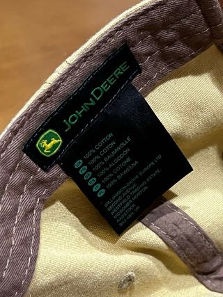 Gorra John Deere Beige Marrón
