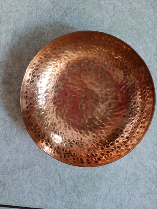 Centrotavola ottone cesellato con vassoio