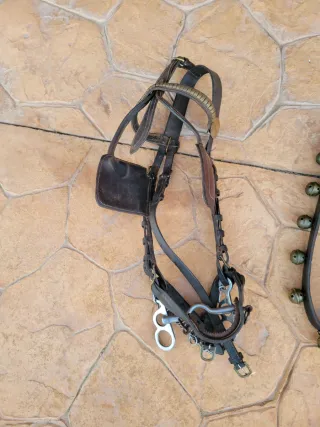 Arreos a la limonera de cuero