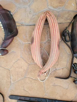 Arreos a la limonera de cuero