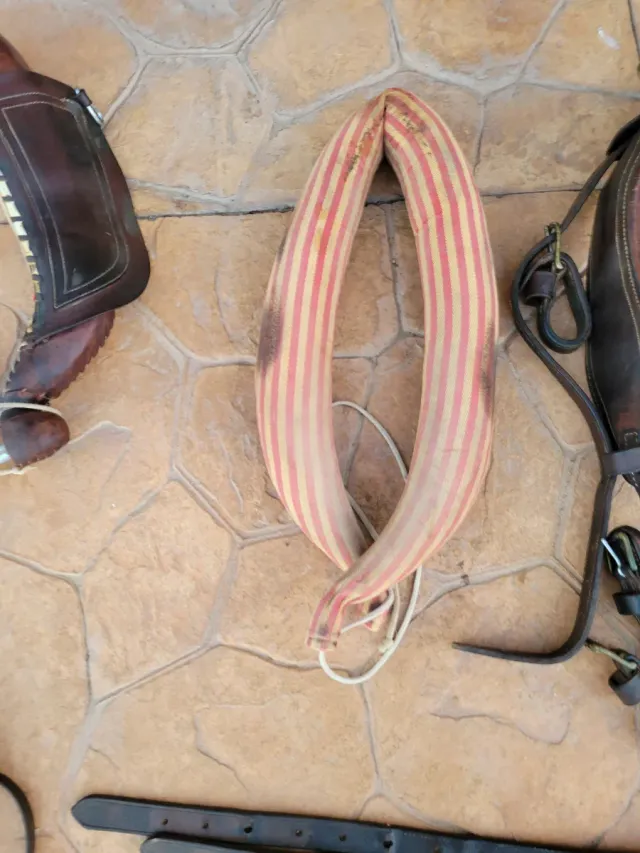 Arreos a la limonera de cuero