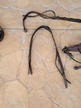 Arreos a la limonera de cuero