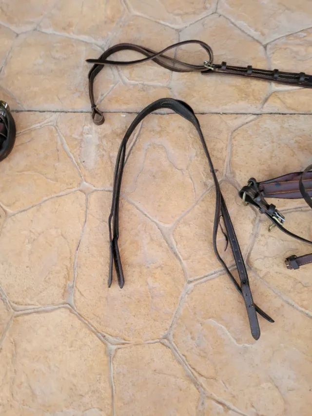 Arreos a la limonera de cuero