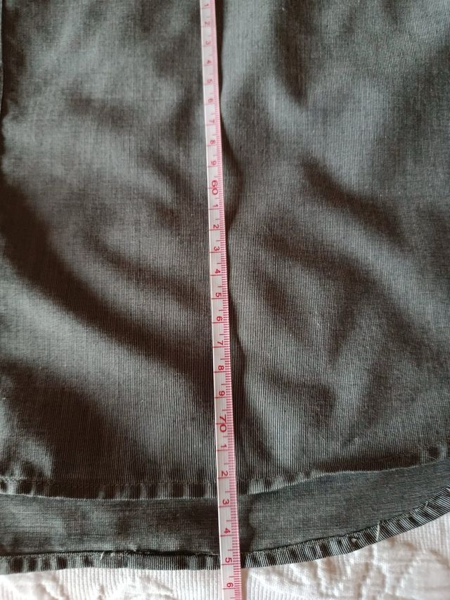 (M) Camisa manga larga gris oscuro hombre