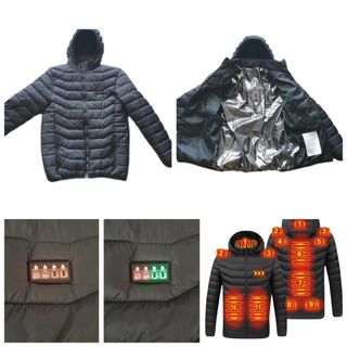 Chaqueta térmica con capucha negra