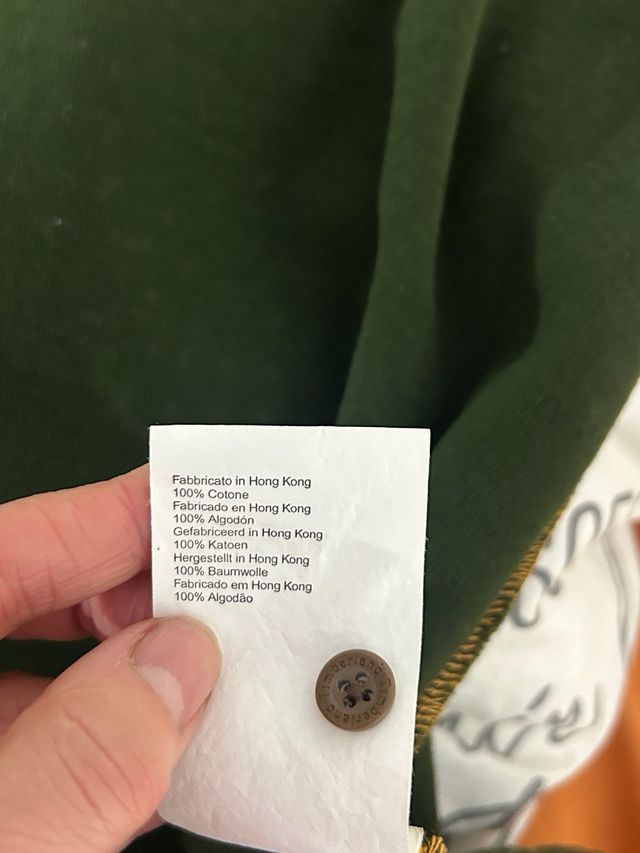 Polo Manga Larga Algodón Timberland Verde