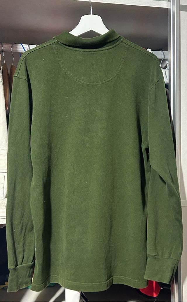 Polo Manga Larga Algodón Timberland Verde
