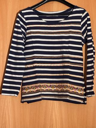 Camiseta rayas multicolor