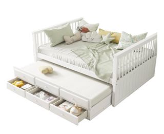 Cama nido 140x200 + 90x190 con almacenaje