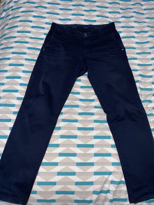 Pantalón Chino Massimo Dutti Talla 40 Azul