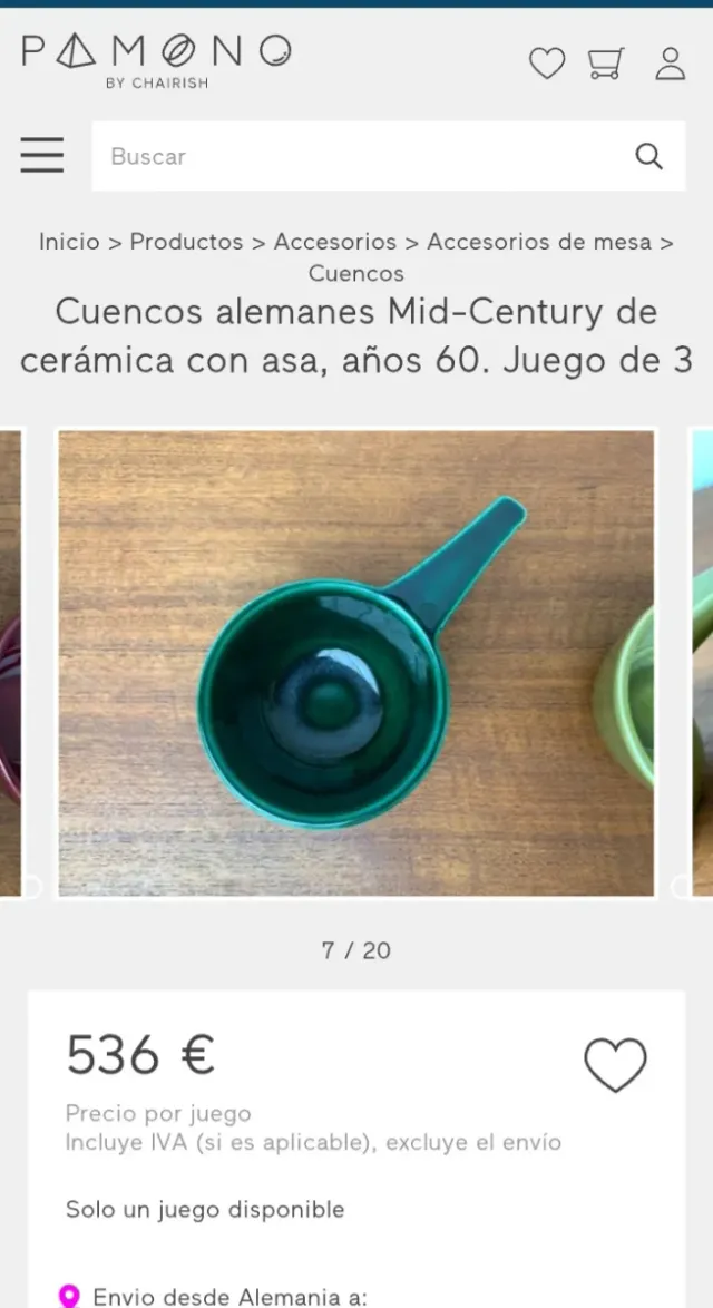 Vintage Alemanas cerámica del siècle  60  4360