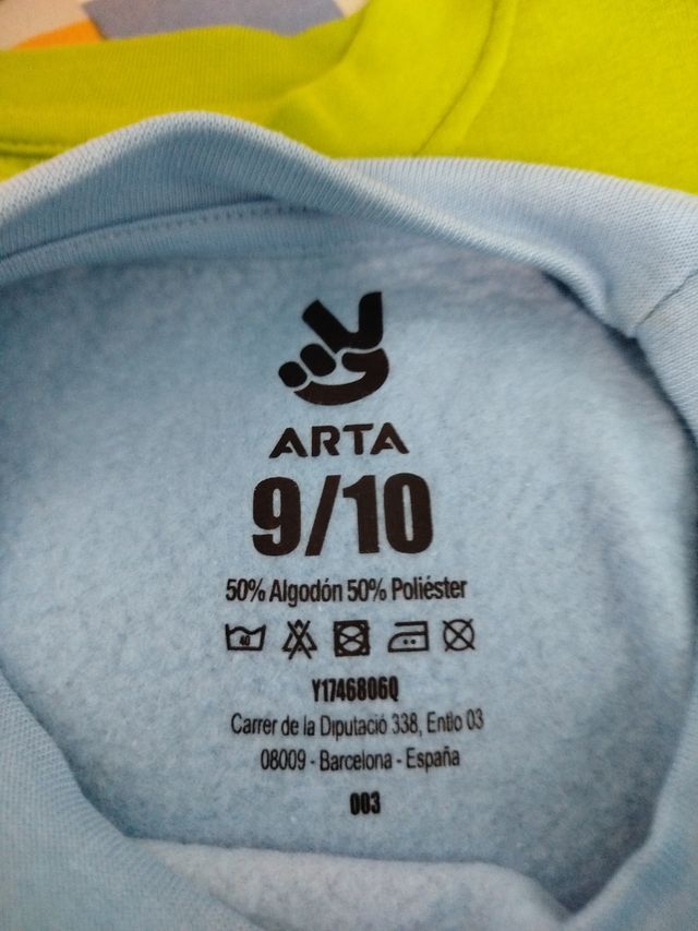 Sudadera Arta azul 9/10 años