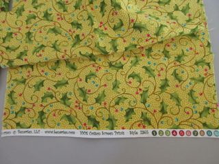 Tessuto cotone 100% verde e giallo