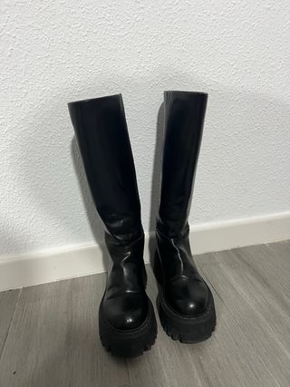 Botas Zara caña alta plataforma