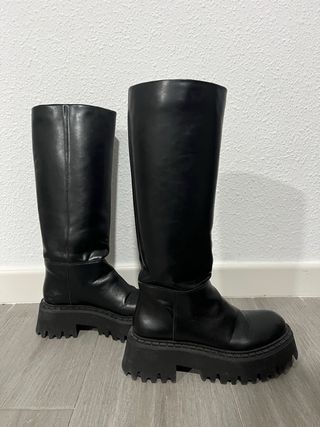 Botas Zara caña alta plataforma