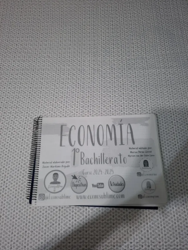 Apuntes Economía 1º Bachillerato Curso 2024-2025