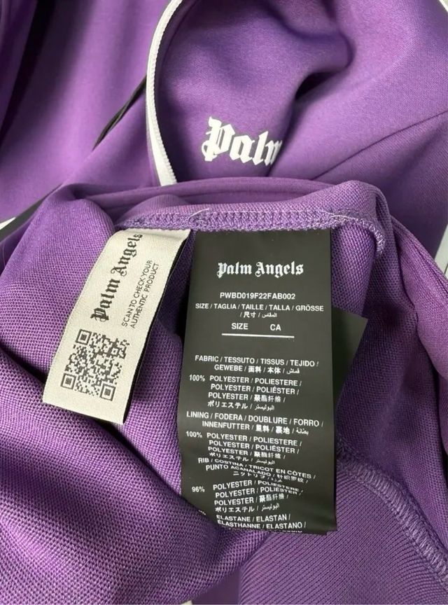 Felpa viola Palm Angels