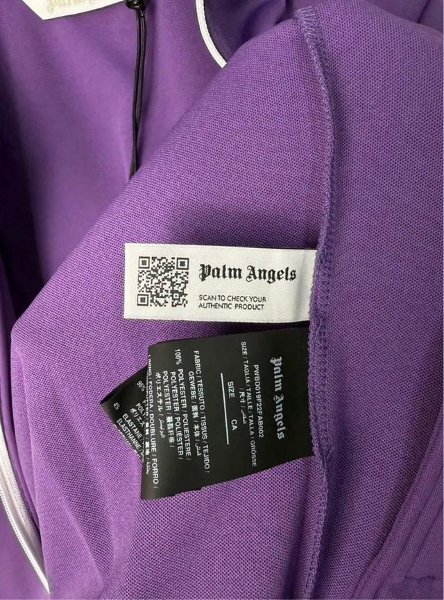 Felpa viola Palm Angels